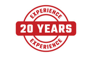 20 years experience rubber stamp